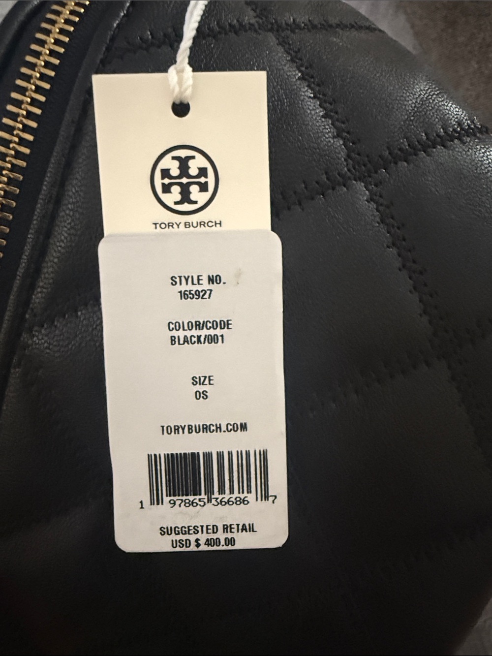 NWT Tory Burch Willa Belt Bag Leather Fanny Pack Crossbody in Black - Picture 14 of 14